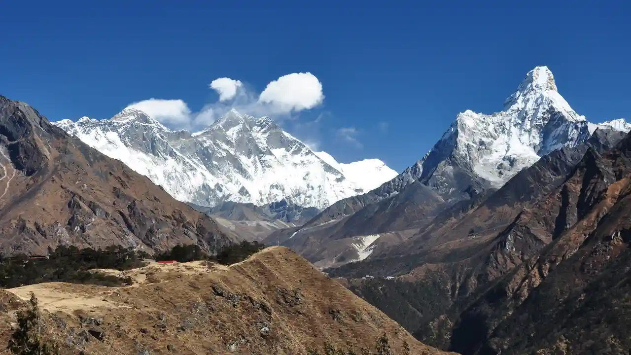 Annapurna bergpanorama